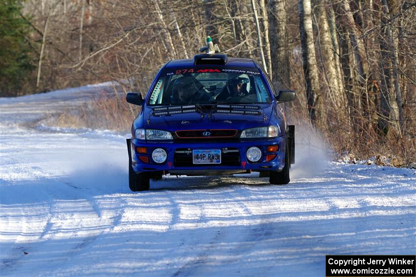 Mark Lietha / Brayden Samis Subaru Impreza 2.5RS on SS2, Nemadji Trail West.