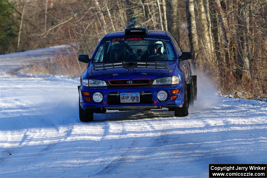 Mark Lietha / Brayden Samis Subaru Impreza 2.5RS on SS2, Nemadji Trail West.