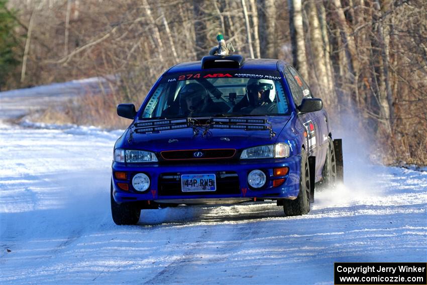 Mark Lietha / Brayden Samis Subaru Impreza 2.5RS on SS2, Nemadji Trail West.