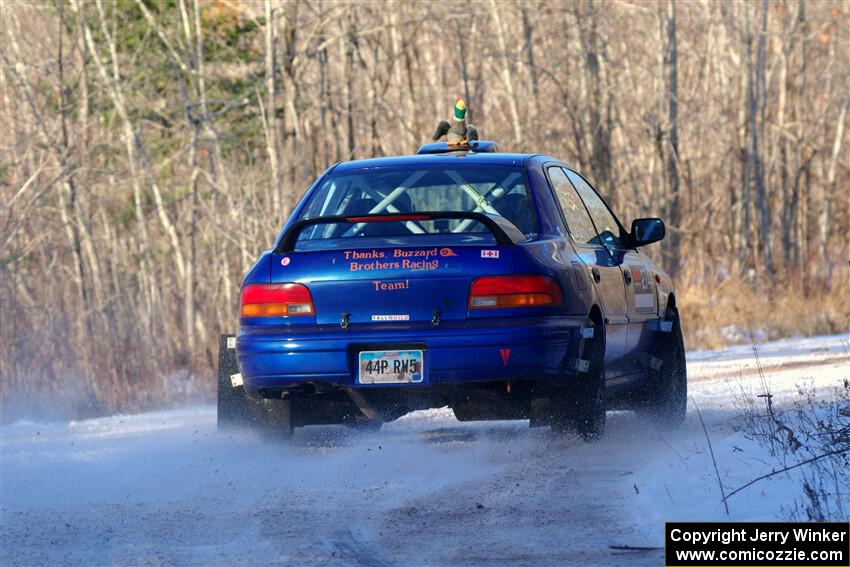 Mark Lietha / Brayden Samis Subaru Impreza 2.5RS on SS2, Nemadji Trail West.