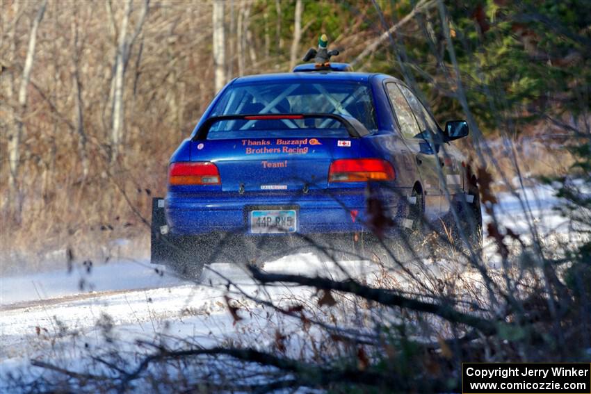 Mark Lietha / Brayden Samis Subaru Impreza 2.5RS on SS2, Nemadji Trail West.