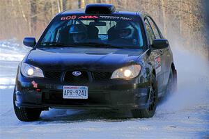 Jonah Becken / Peyton Reece Subaru Impreza 2.5i on SS2, Nemadji Trail West.