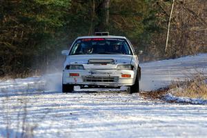 Peyton Goldenstein / Brent Lucio Honda CRX Si on SS2, Nemadji Trail West.