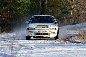 Peyton Goldenstein / Brent Lucio Honda CRX Si on SS2, Nemadji Trail West.