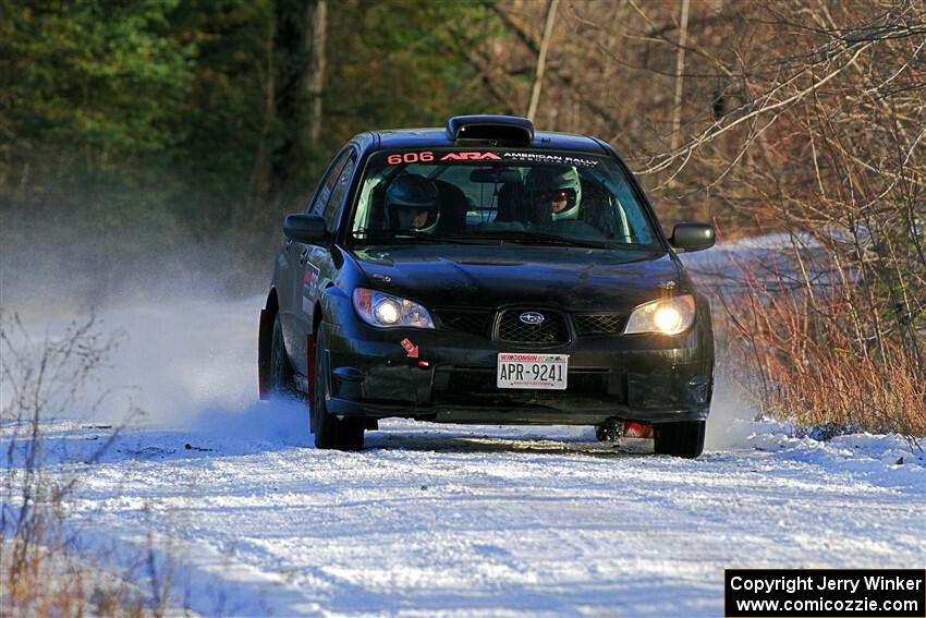 Jonah Becken / Peyton Reece Subaru Impreza 2.5i on SS2, Nemadji Trail West.