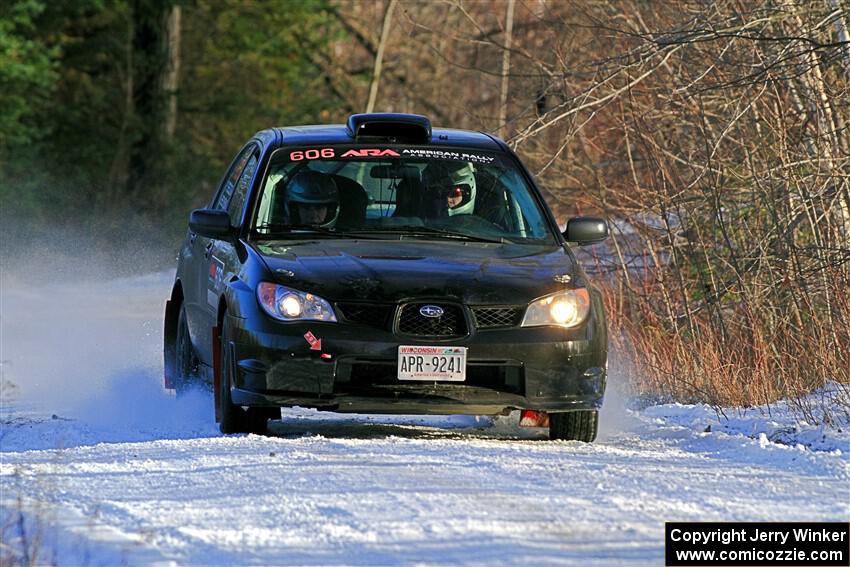 Jonah Becken / Peyton Reece Subaru Impreza 2.5i on SS2, Nemadji Trail West.