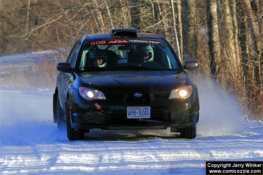 Jonah Becken / Peyton Reece Subaru Impreza 2.5i on SS2, Nemadji Trail West.