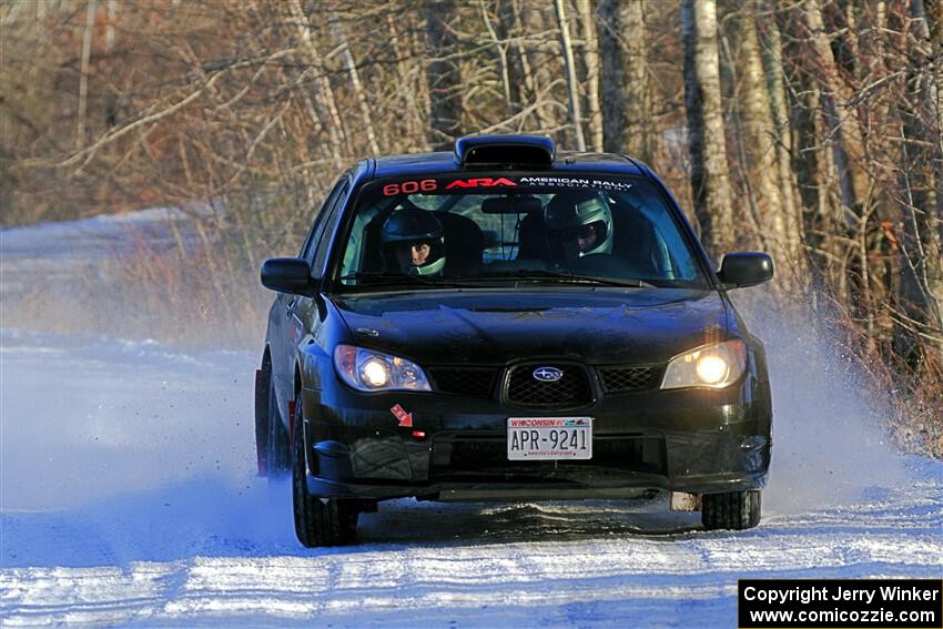 Jonah Becken / Peyton Reece Subaru Impreza 2.5i on SS2, Nemadji Trail West.