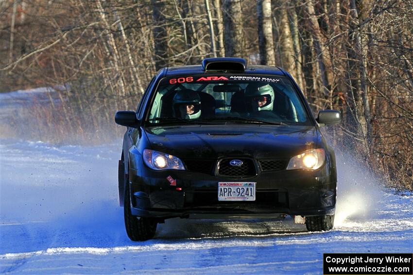 Jonah Becken / Peyton Reece Subaru Impreza 2.5i on SS2, Nemadji Trail West.