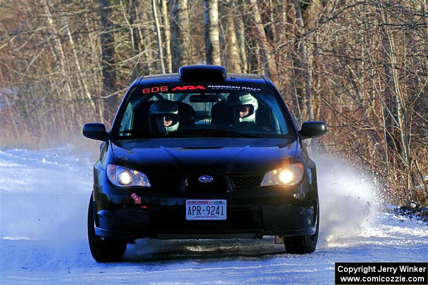 Jonah Becken / Peyton Reece Subaru Impreza 2.5i on SS2, Nemadji Trail West.