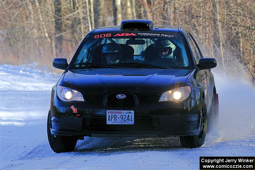 Jonah Becken / Peyton Reece Subaru Impreza 2.5i on SS2, Nemadji Trail West.