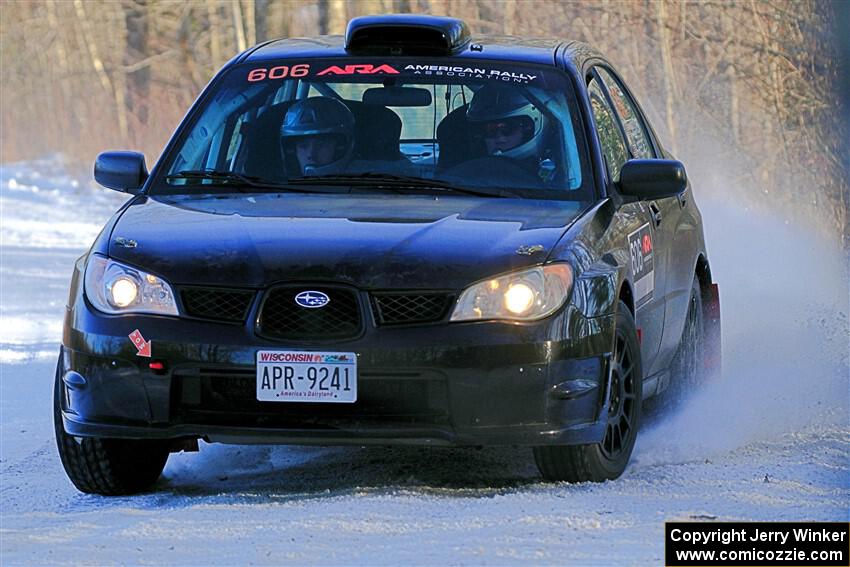 Jonah Becken / Peyton Reece Subaru Impreza 2.5i on SS2, Nemadji Trail West.