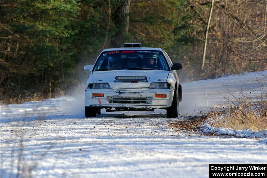 Peyton Goldenstein / Brent Lucio Honda CRX Si on SS2, Nemadji Trail West.