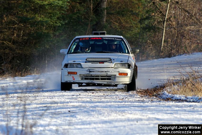 Peyton Goldenstein / Brent Lucio Honda CRX Si on SS2, Nemadji Trail West.