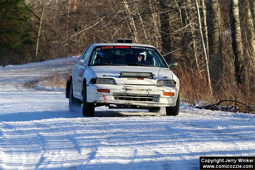 Peyton Goldenstein / Brent Lucio Honda CRX Si on SS2, Nemadji Trail West.