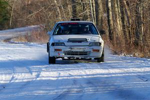 Peyton Goldenstein / Brent Lucio Honda CRX Si on SS2, Nemadji Trail West.