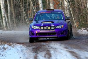 Silas Himes / Aleut Hatfield Subaru WRX STi on SS3, Eastbound Again.