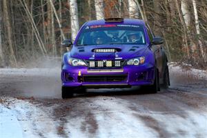 Silas Himes / Aleut Hatfield Subaru WRX STi on SS3, Eastbound Again.