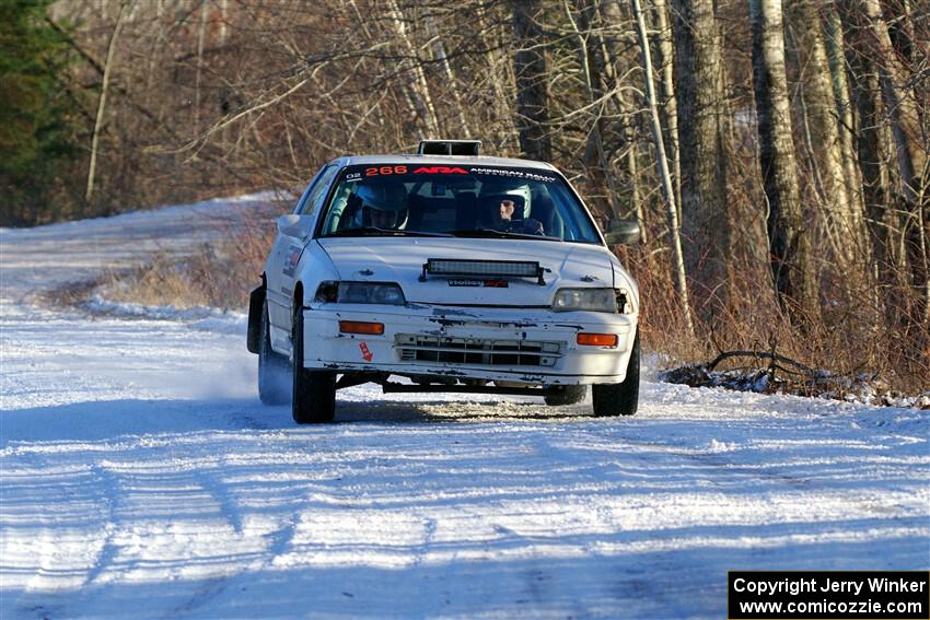 Peyton Goldenstein / Brent Lucio Honda CRX Si on SS2, Nemadji Trail West.