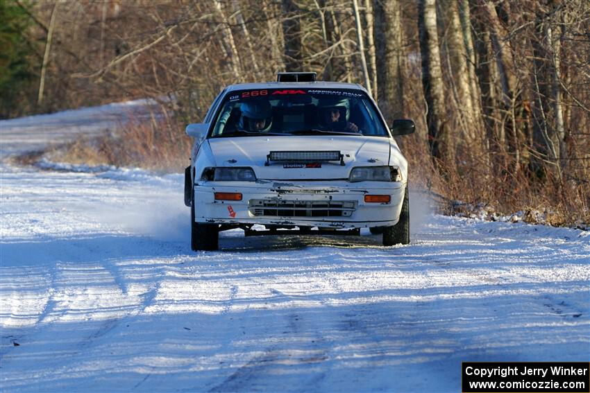 Peyton Goldenstein / Brent Lucio Honda CRX Si on SS2, Nemadji Trail West.