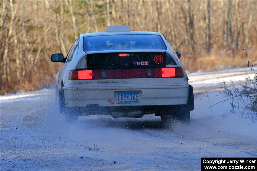 Peyton Goldenstein / Brent Lucio Honda CRX Si on SS2, Nemadji Trail West.