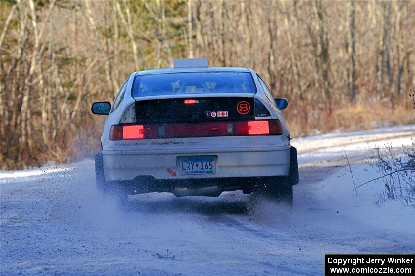 Peyton Goldenstein / Brent Lucio Honda CRX Si on SS2, Nemadji Trail West.