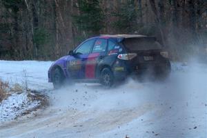 Silas Himes / Aleut Hatfield Subaru WRX STi on SS3, Eastbound Again.