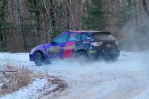 Silas Himes / Aleut Hatfield Subaru WRX STi on SS3, Eastbound Again.