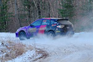 Silas Himes / Aleut Hatfield Subaru WRX STi on SS3, Eastbound Again.