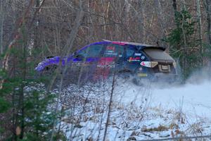 Silas Himes / Aleut Hatfield Subaru WRX STi on SS3, Eastbound Again.