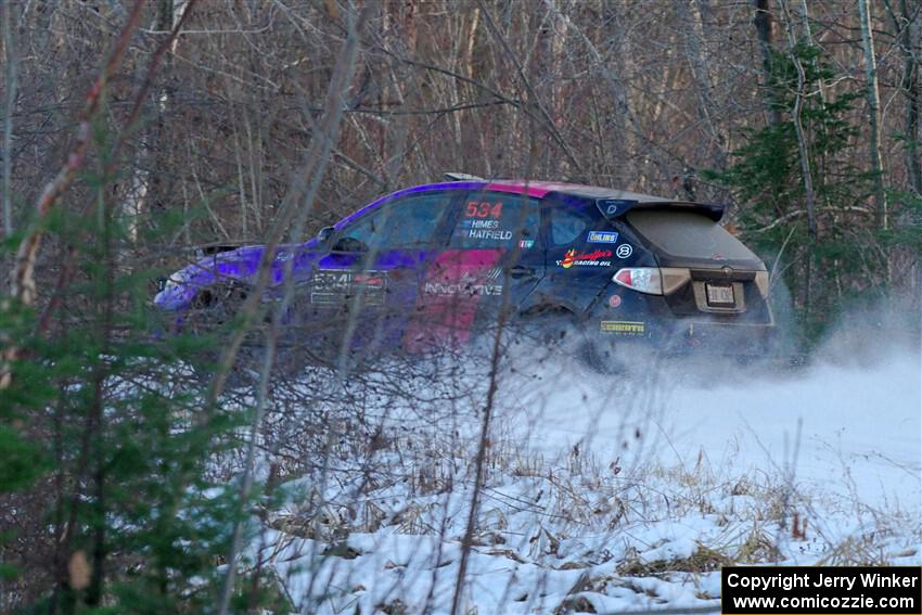 Silas Himes / Aleut Hatfield Subaru WRX STi on SS3, Eastbound Again.