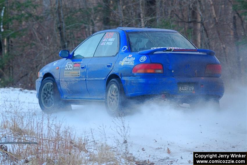 Connor Himes / Elliot Prusi Subaru Impreza on SS3, Eastbound Again.