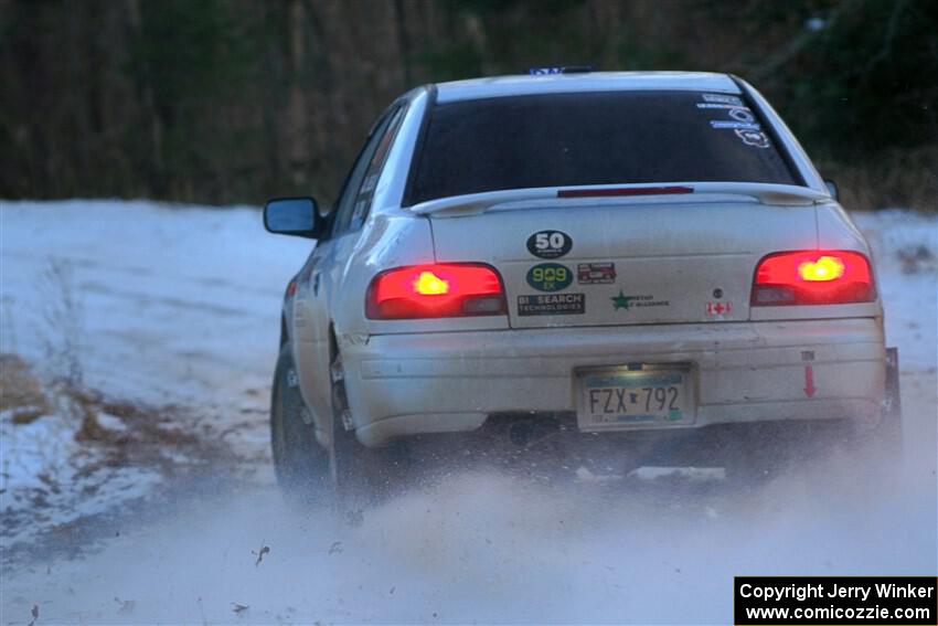 Jack Nelson / Isaac Zink Subaru Impreza on SS3, Eastbound Again.