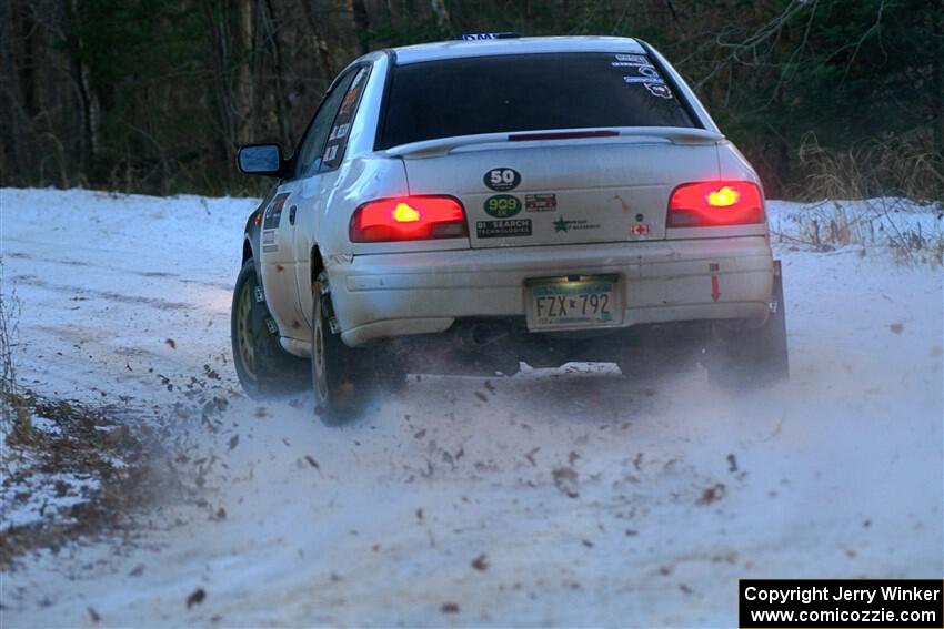 Jack Nelson / Isaac Zink Subaru Impreza on SS3, Eastbound Again.