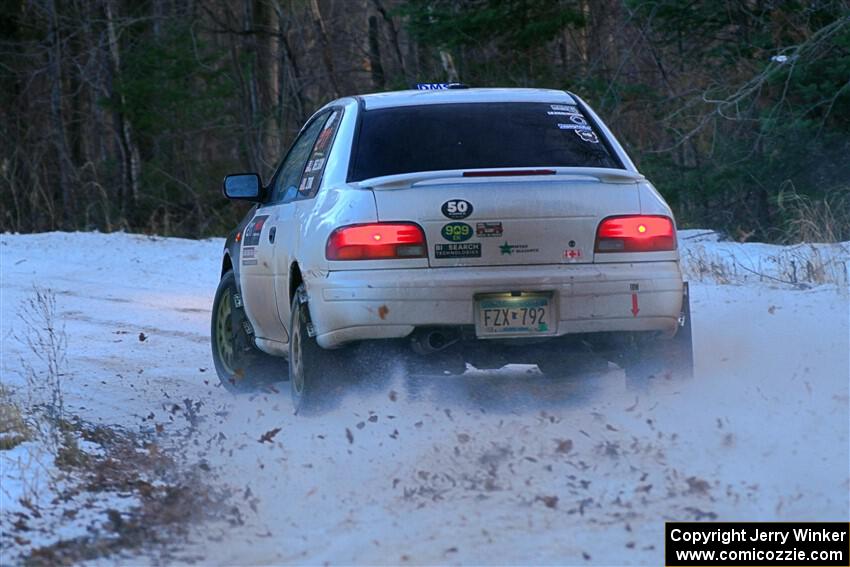 Jack Nelson / Isaac Zink Subaru Impreza on SS3, Eastbound Again.