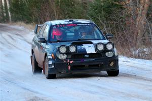 Peter Farrow / Jackson Sedivy Subaru WRX on SS3, Eastbound Again.