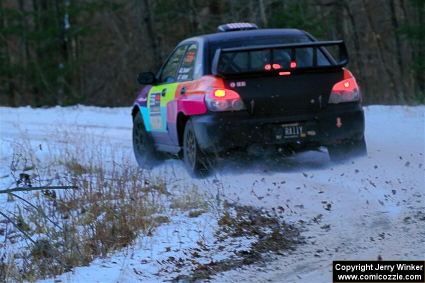 Colin Gleason / Tom Addison Subaru Impreza 2.5RS on SS3, Eastbound Again.