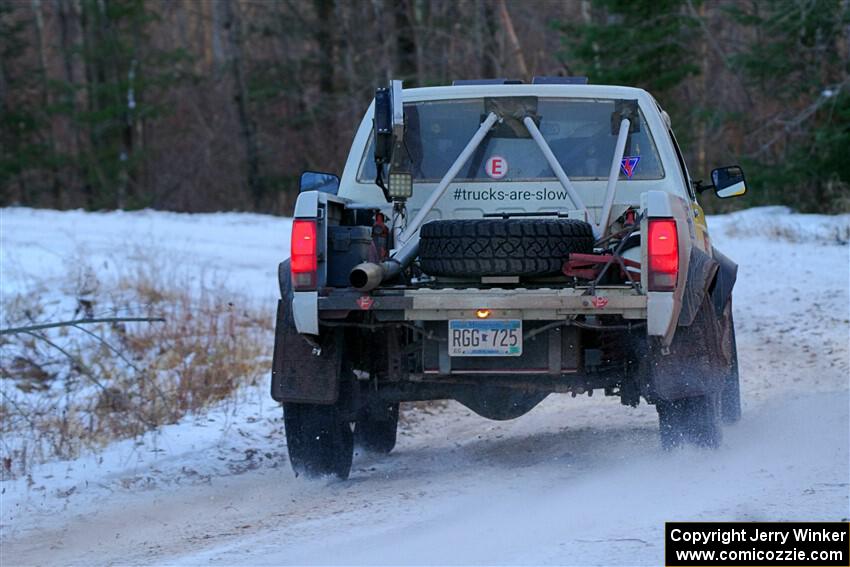 Scott Parrott / Shawn Silewski Chevy S-10 on SS3, Eastbound Again.