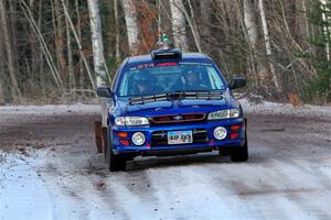 Mark Lietha / Brayden Samis Subaru Impreza 2.5RS on SS3, Eastbound Again.