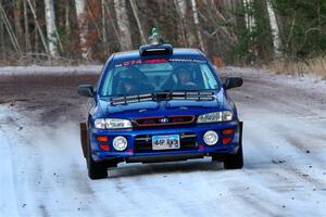 Mark Lietha / Brayden Samis Subaru Impreza 2.5RS on SS3, Eastbound Again.