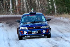 Mark Lietha / Brayden Samis Subaru Impreza 2.5RS on SS3, Eastbound Again.