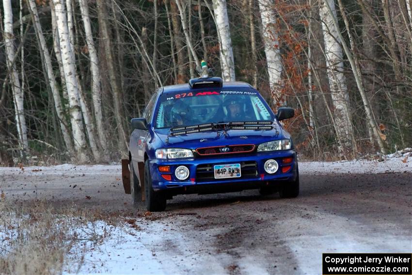 Mark Lietha / Brayden Samis Subaru Impreza 2.5RS on SS3, Eastbound Again.