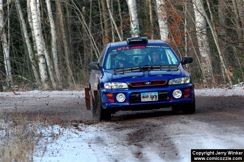 Mark Lietha / Brayden Samis Subaru Impreza 2.5RS on SS3, Eastbound Again.