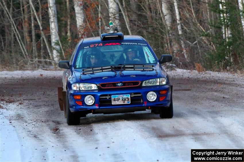 Mark Lietha / Brayden Samis Subaru Impreza 2.5RS on SS3, Eastbound Again.