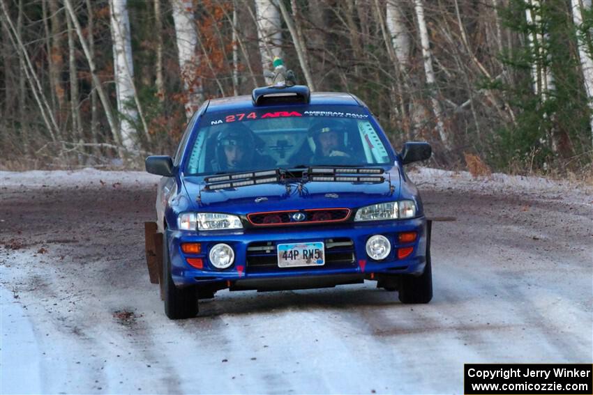 Mark Lietha / Brayden Samis Subaru Impreza 2.5RS on SS3, Eastbound Again.