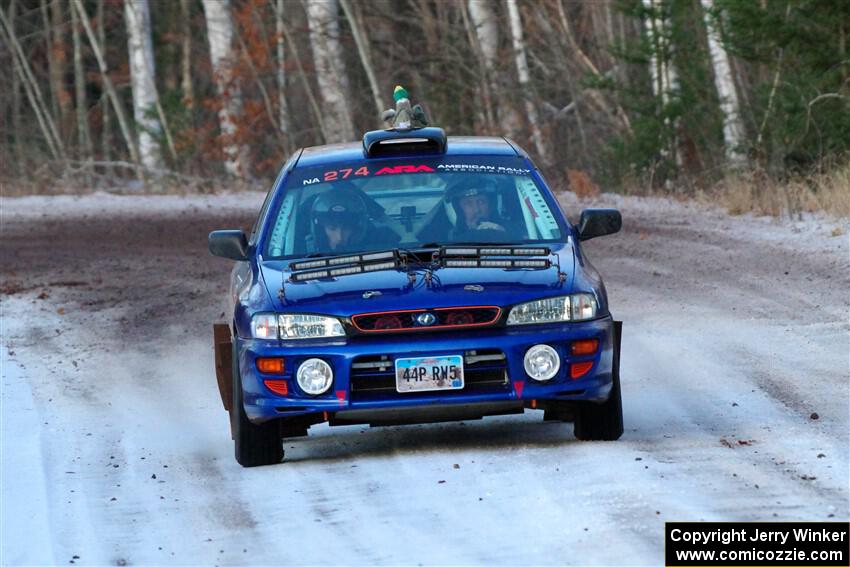 Mark Lietha / Brayden Samis Subaru Impreza 2.5RS on SS3, Eastbound Again.