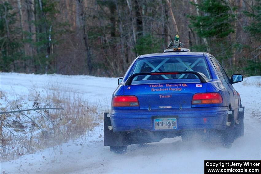 Mark Lietha / Brayden Samis Subaru Impreza 2.5RS on SS3, Eastbound Again.