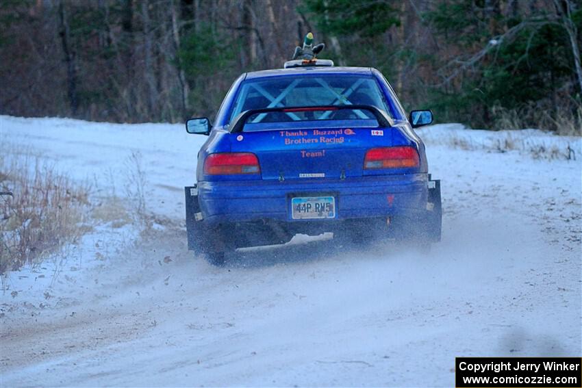 Mark Lietha / Brayden Samis Subaru Impreza 2.5RS on SS3, Eastbound Again.