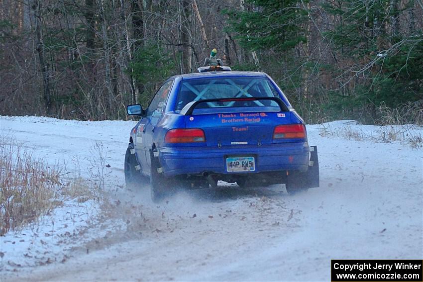 Mark Lietha / Brayden Samis Subaru Impreza 2.5RS on SS3, Eastbound Again.