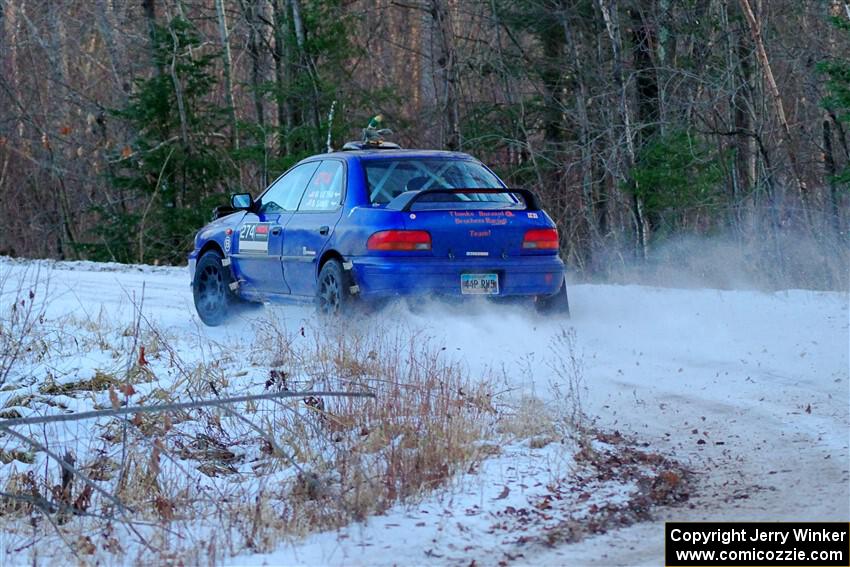 Mark Lietha / Brayden Samis Subaru Impreza 2.5RS on SS3, Eastbound Again.